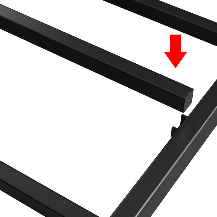 17 Stories California King Bed Frames with Headboard and Strong Metal